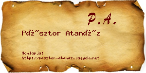 Pásztor Atanáz névjegykártya